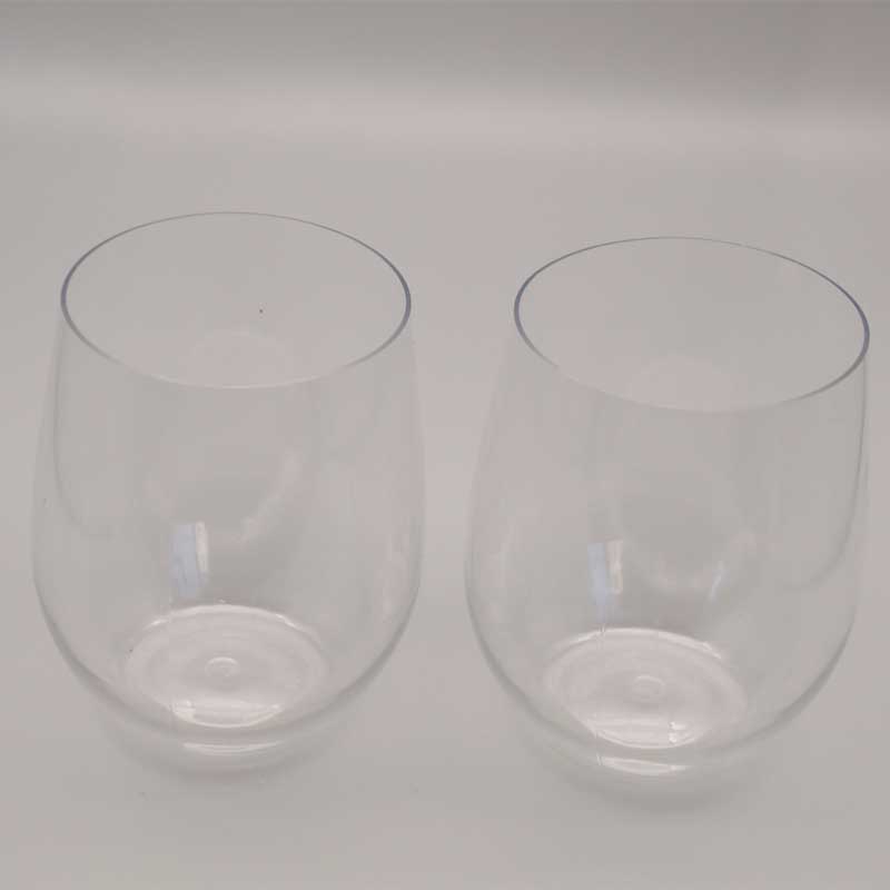 Unbreakable 16oz450ml Tritan Stemless Plastic Wine Cups