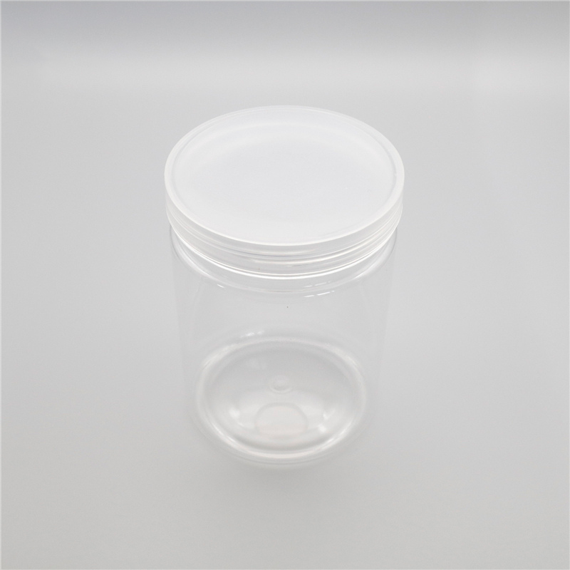 Plastic Clear Sealing PET Oval Hexagonal Jar For Honey Dry Food Candy